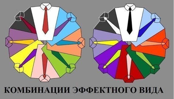 Краватки та кольорова гама 