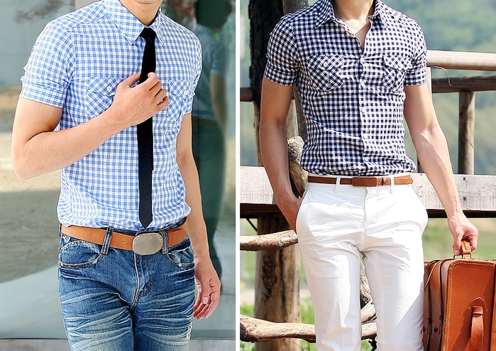 Стильний чоловічий літній образ з сорочкою