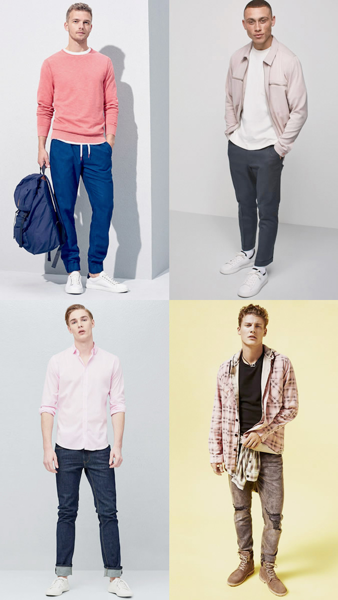 розовый цвет в мужской гардеробе