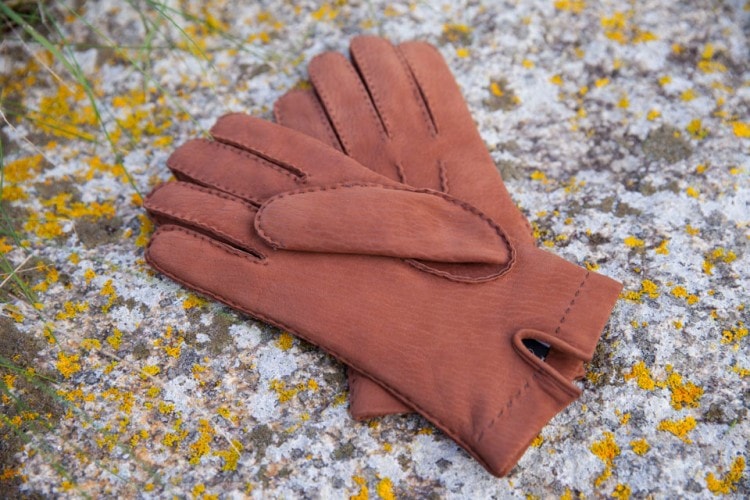 Теплі рукавички зі шкіри пекаря