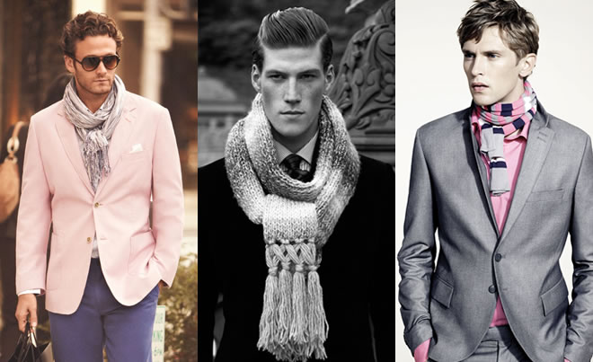 Стильные мужские шарфы