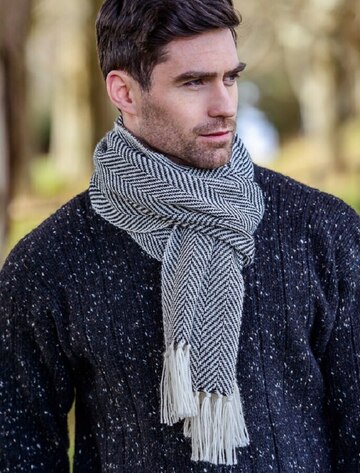 твидовый мужской шарф