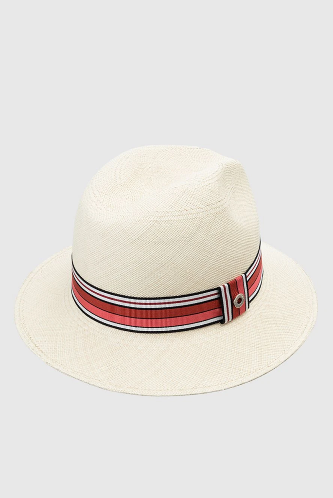 Женская белая шляпа из соломы