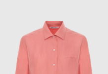 Розовая женская рубашка